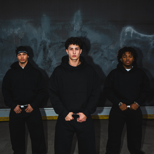 HEAVYWEIGHT HOODIE BY NOTCH SHOWCASED ON 3 MODELS